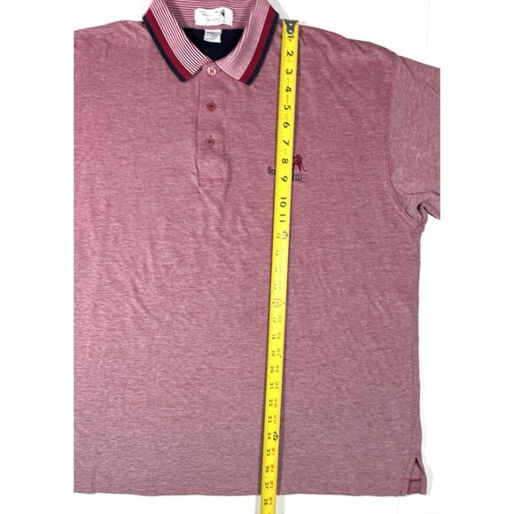 Spyglass Hill Golf Course Polo Shirt Mens Size 2XL Red Knit Trim Made In USA - Picture 9 of 9